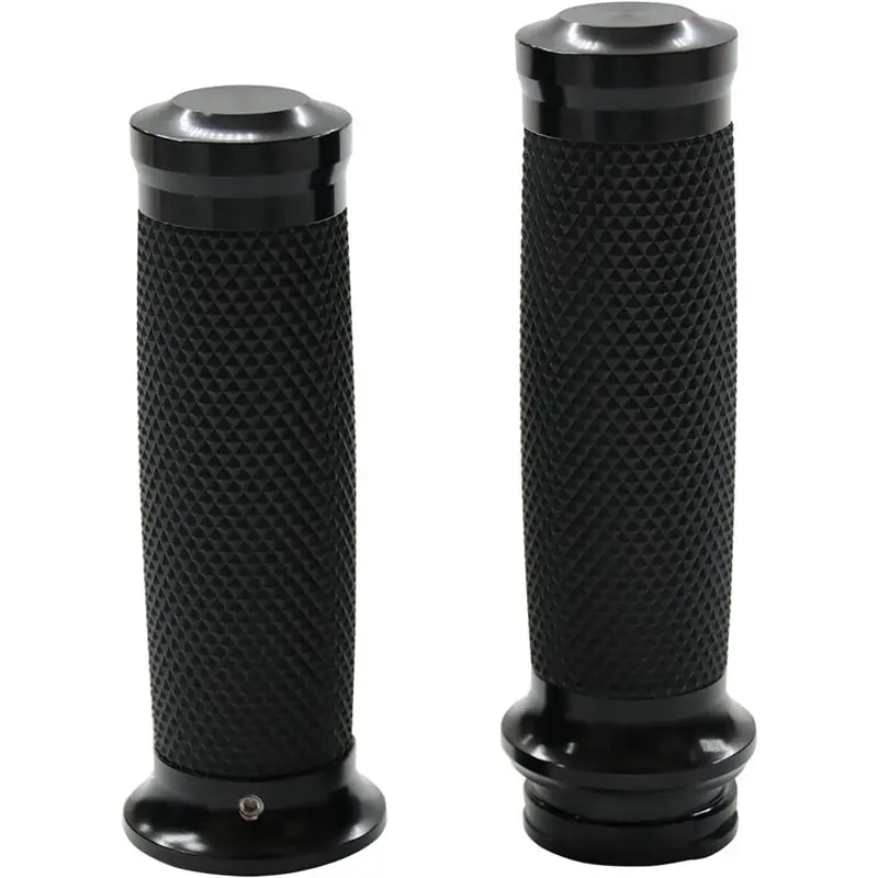 AU16-Universal 1In Hand Grips 25Mm Hand Grips Motorcycle Handle Bar For Touring Sportster 883 1200 XR For Black