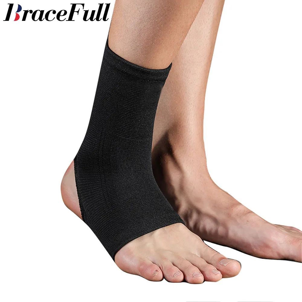 

1Pc Ankle Compression Sleeve Open Heel Elastic Ankle Support Sleeve Breathable Ankle Wraps Polyester Black Heels Joint Support