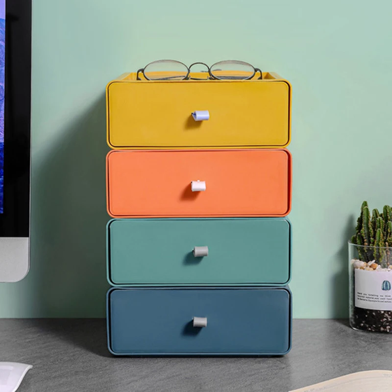 Desktop storage box office student ins drawer-style multi-layer large file stationery desk storage two batches