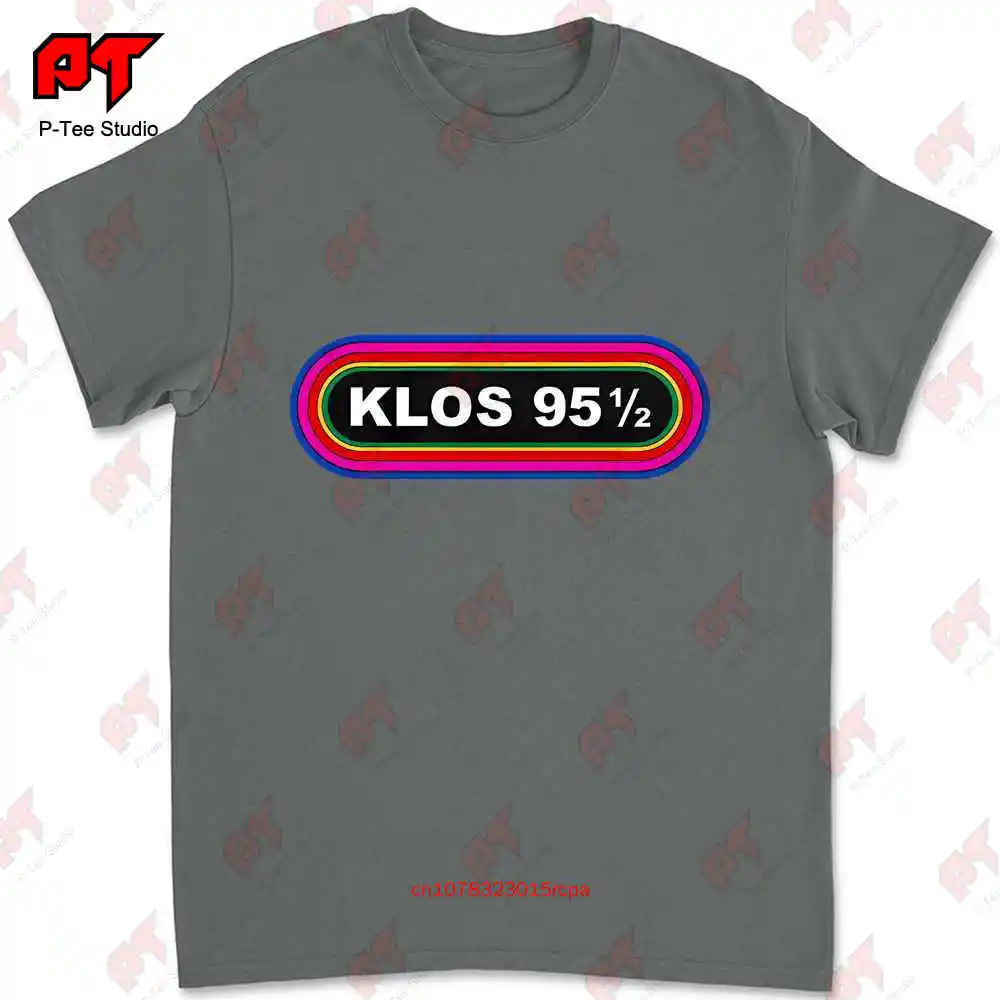 Camiseta AVUS con logotipo de la famosa Estación de Radio de Rock clásico, Klos 955, 9512