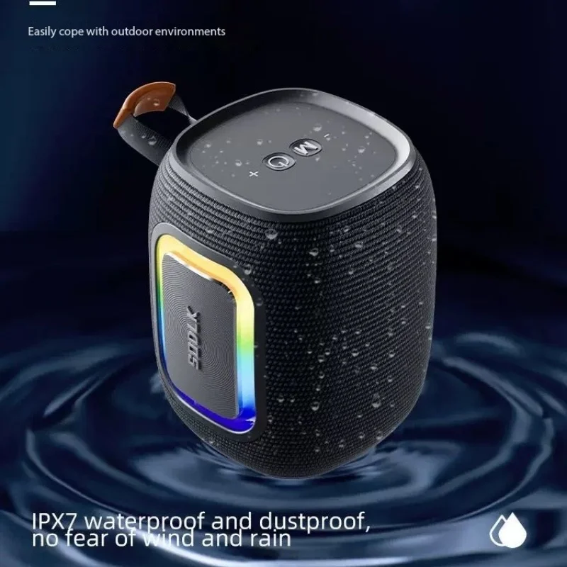 

SODLK T26 Портативный Bluetooth-динамик Открытый IPX7 Водонепроницаемая звуковая колонка с 10-часовым воспроизведением 66 мм Громкоговоритель Bluetooth 5.3