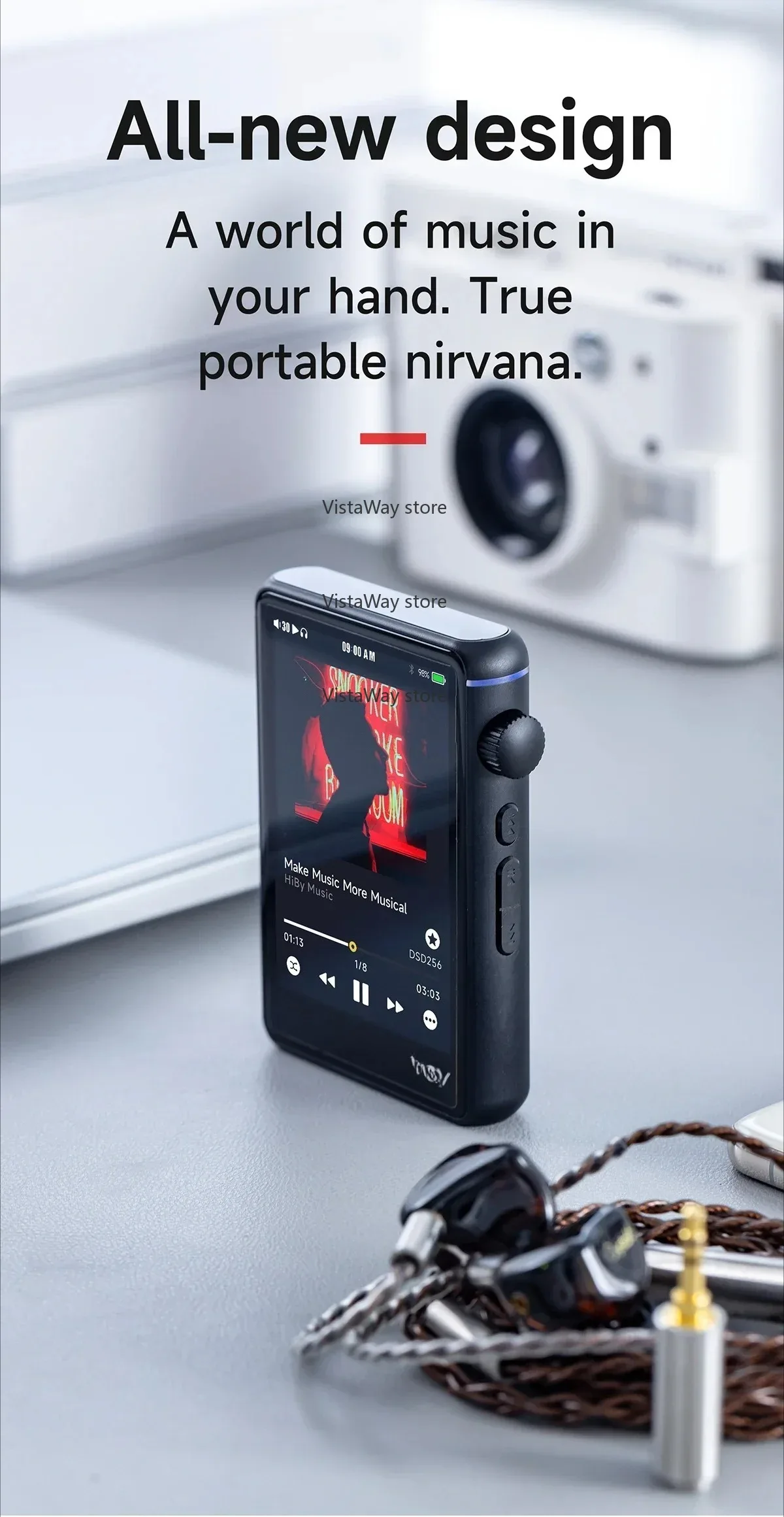 Bluetooth WiFi Music Player MP3 HiFi Áudio MSEB MQA16X DSD256 Web Radio USB Tipo C DAC PCM384kHz/32bit