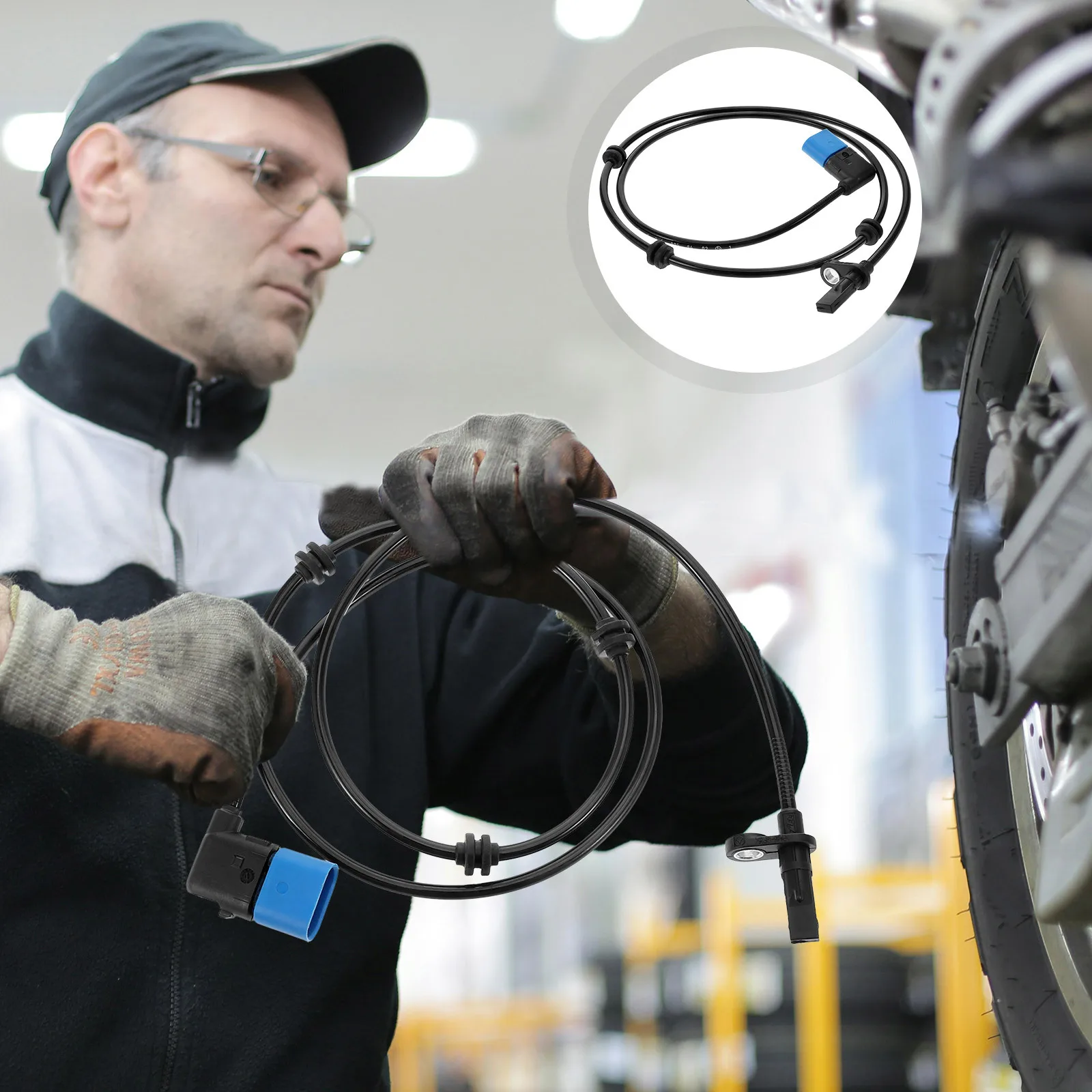 

ABS Wheel Speed Sensor Front Rear Left Right Easy Install Enhance Vehicle Brake Safety W176 ABS Wheel Speed Sensor