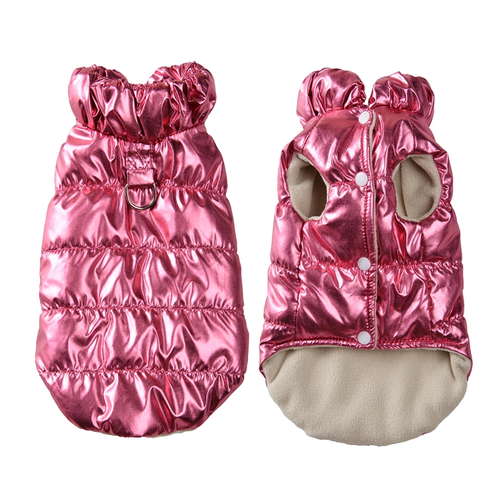 Herbst-Winter-Kleidung für kleine Hunde, wasserdichte, warme Fleece-Hundeweste mit D-Ring, weich gepolsterte Bekleidung für Chihuahua und Yorkshire Terrier – Detail 4