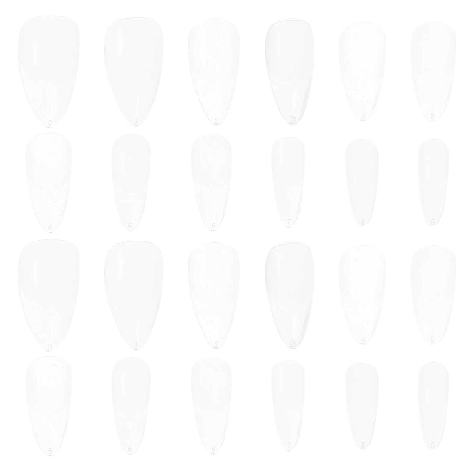 

120 Pcs False Nails Transparent Nail Tips for Women Full Cover DIY Fingernail Fake Nail Tips ABS Material Long Lasting Salon
