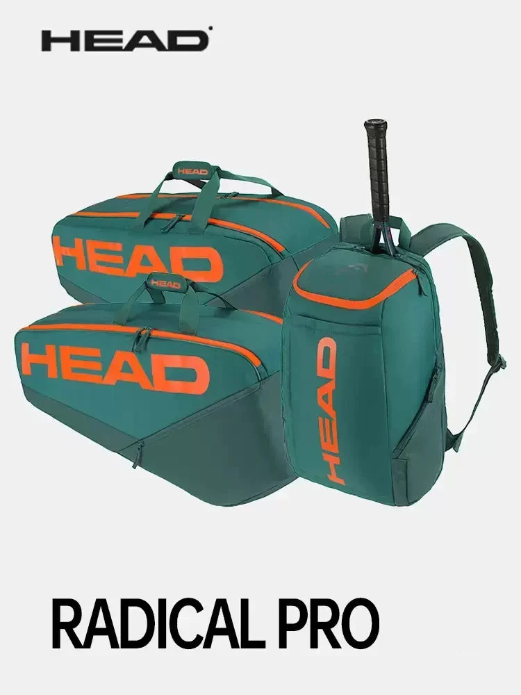 Mochila de tênis Head Radical Pro Series, 9R Carrybag, 6 pacotes