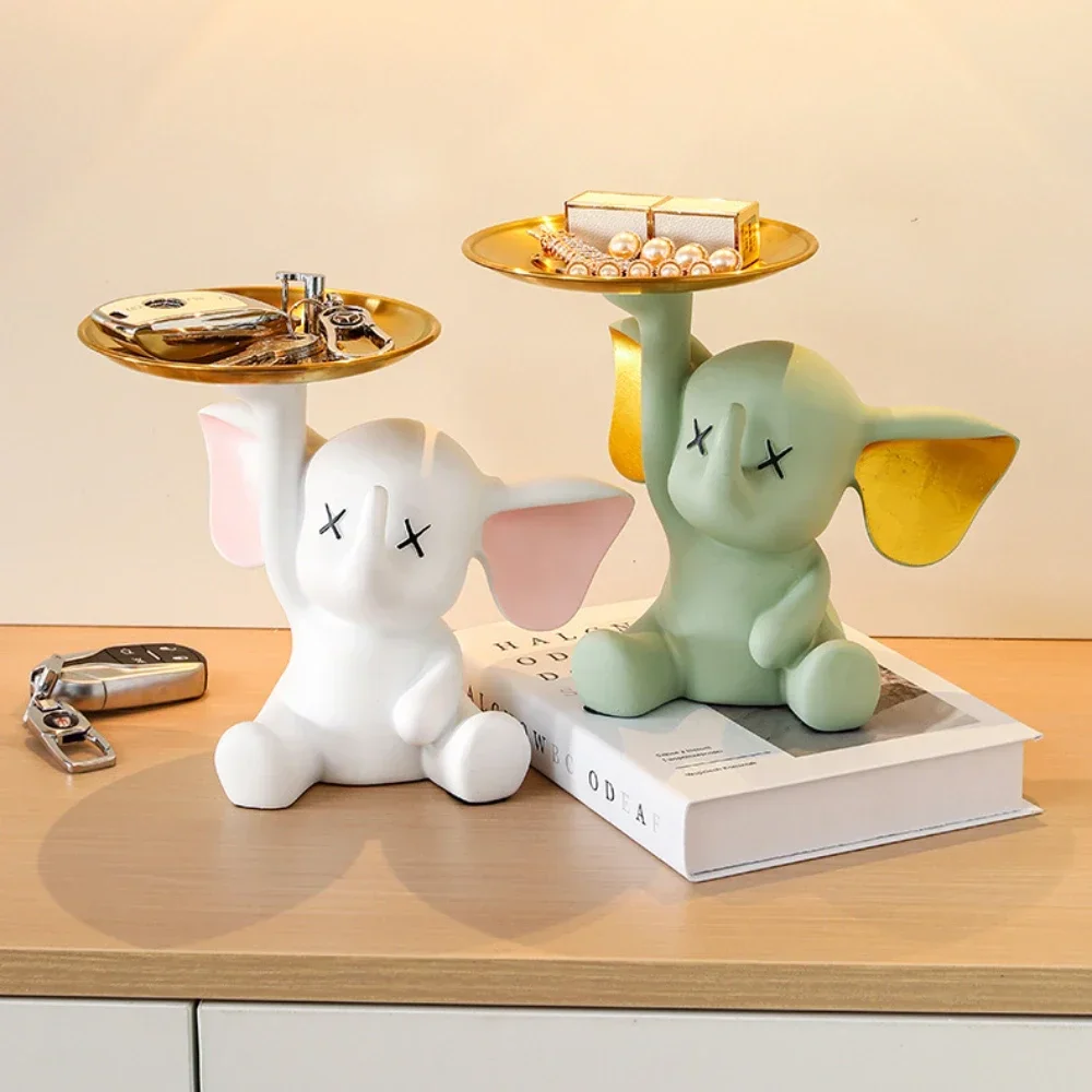 

Nordic Modern Living Room Decorations Tray Dumbo Entryway Key Storage Ornament Home Decoration Accessories Home Decor Figurine