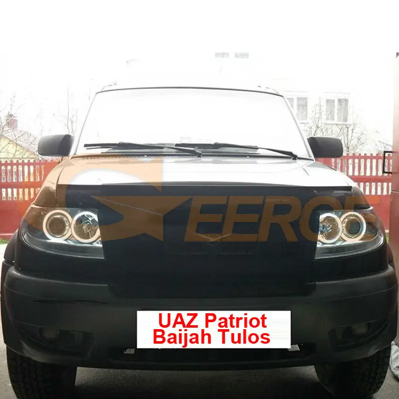 For UAZ Patriot Baijah Tulos 2007 - 2019 Excellent Ultra Bright CCFL Angel Eyes Halo Rings Kit Car Accessories