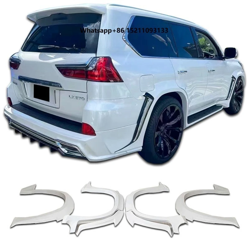 Car Wide Body Wheel Eyebrows Suitable for 2016-2020 Lx570 Body Kit Lx570 Wide Body Tire Eyebrows Carbon Fiber Fenders