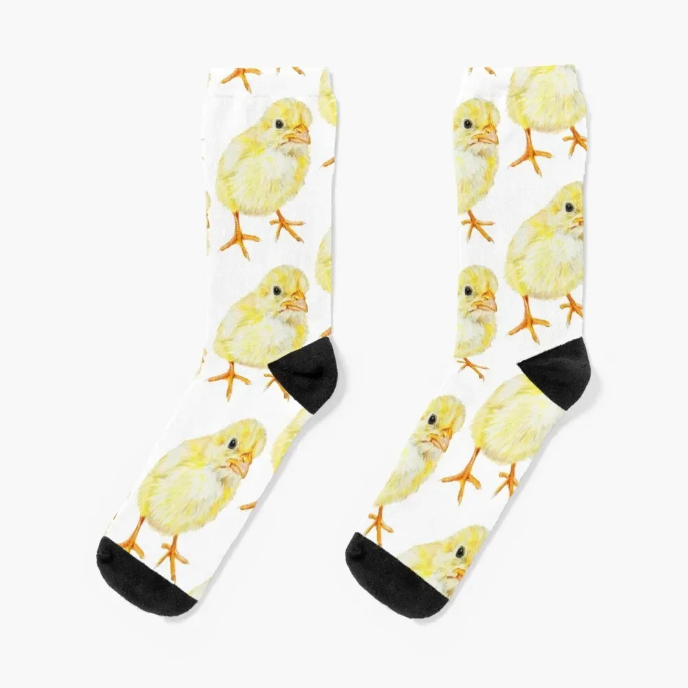 

Yellow Baby Chick Socks funny sock gym Run Men's Socks Luxury Women's