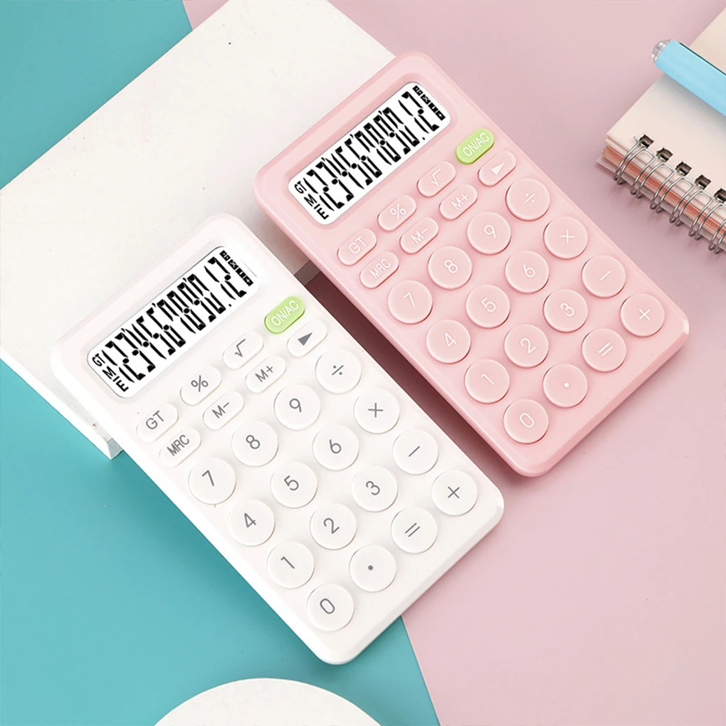 Student Calculator Simple Design Basic Calculator High Sensitivity Button Portable Calculator Student Stationery Supplies