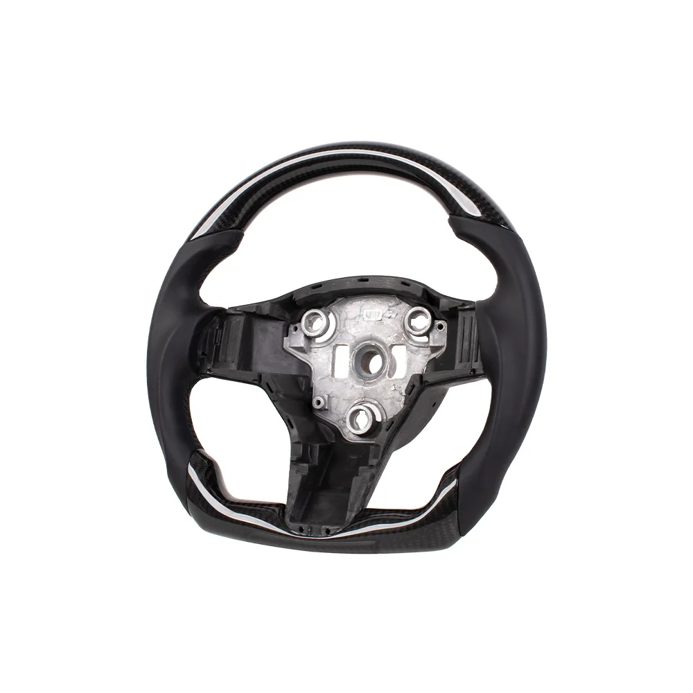 Racing Steering Wheel for Tesla model3 2018-2023 Carbon Fiber Steering Wheel