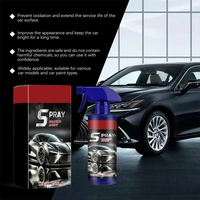 Spray per rivestimento rapido ad alta protezione agente di rinnovamento del rivestimento multifunzionale agente di rivestimento ad effetto rapido 120ml Coat rapidamente Car