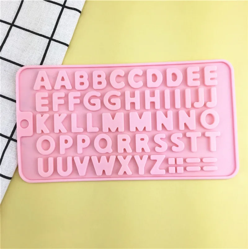 Numeric Letters Happy Birthday Flip Sugar Mold Silicone Chocolate Modeling Mold DIY Baking  Tool