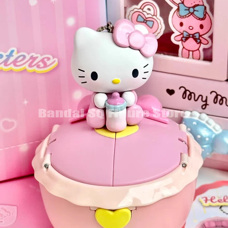 

Sanrio Blind Box Sleep Chamber Baby Series Kawaii Hello Kitty Cinnamoroll Melody Pochacco Pendant Mysterious Box Guess Figure