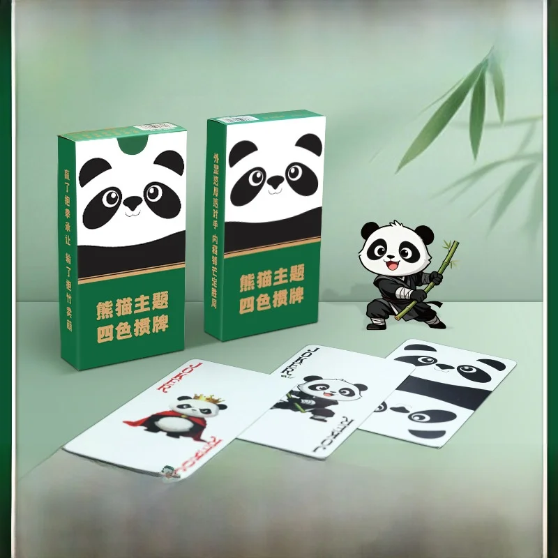 cartas-de-baralho-estreitas-panda-quatro-cores-versao-longa-especial-feminina-cartas-de-poker-de-alta-qualidade-gun-dan-material-de-papel-para-8-ou-mais-jogadores