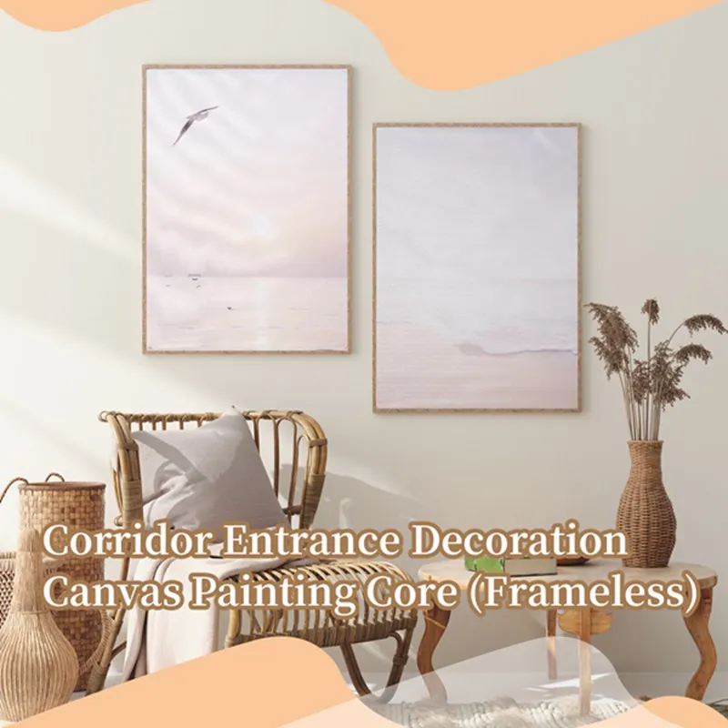 

3Pcs Beige Grass Sunset Beach Palm Tree Canvas Painting Nordic Posters And Prints Wall Pictures For Living Room Decor-AT35