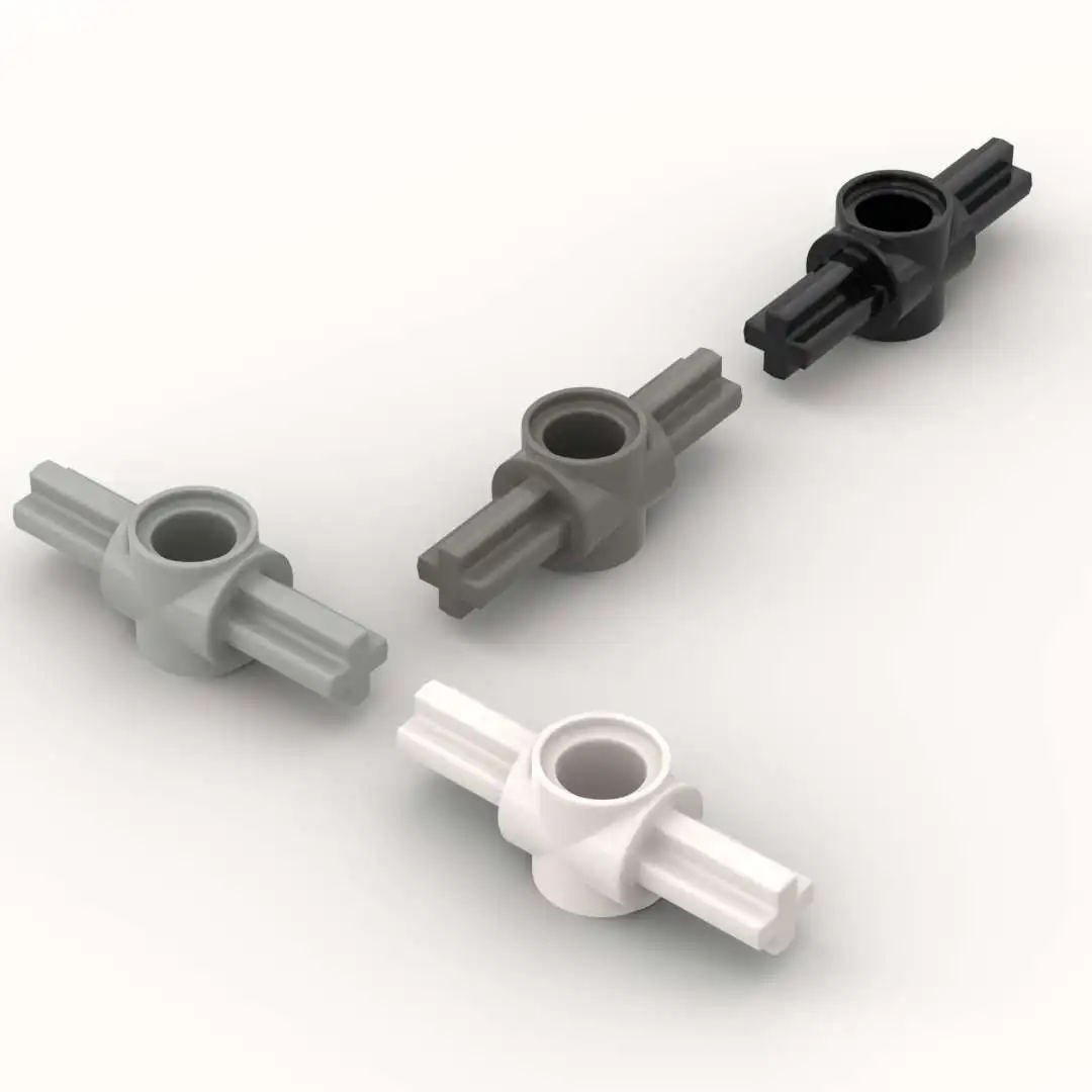 10 Uds. Placa de piezas 27940 eje y conector de Pin Hub con 2 ejes bloques de construcción 100% Compatible DIY ladrillos Juguetes