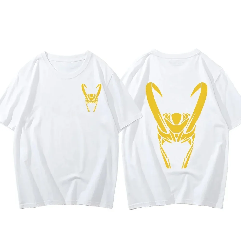 Loki t shirt Graphic Tshirt 100% Cotton T-shirt Mens Summer Casual Tops Harajuku Couple Clothes Male Printing Tee-shirt O-neck