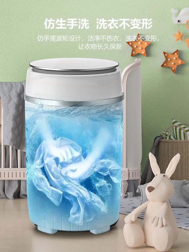 Changhong mini máquina de lavar roupa interior pequeno do bebê semi-automática grande capacidade único barril máquina de lavar roupa 220v