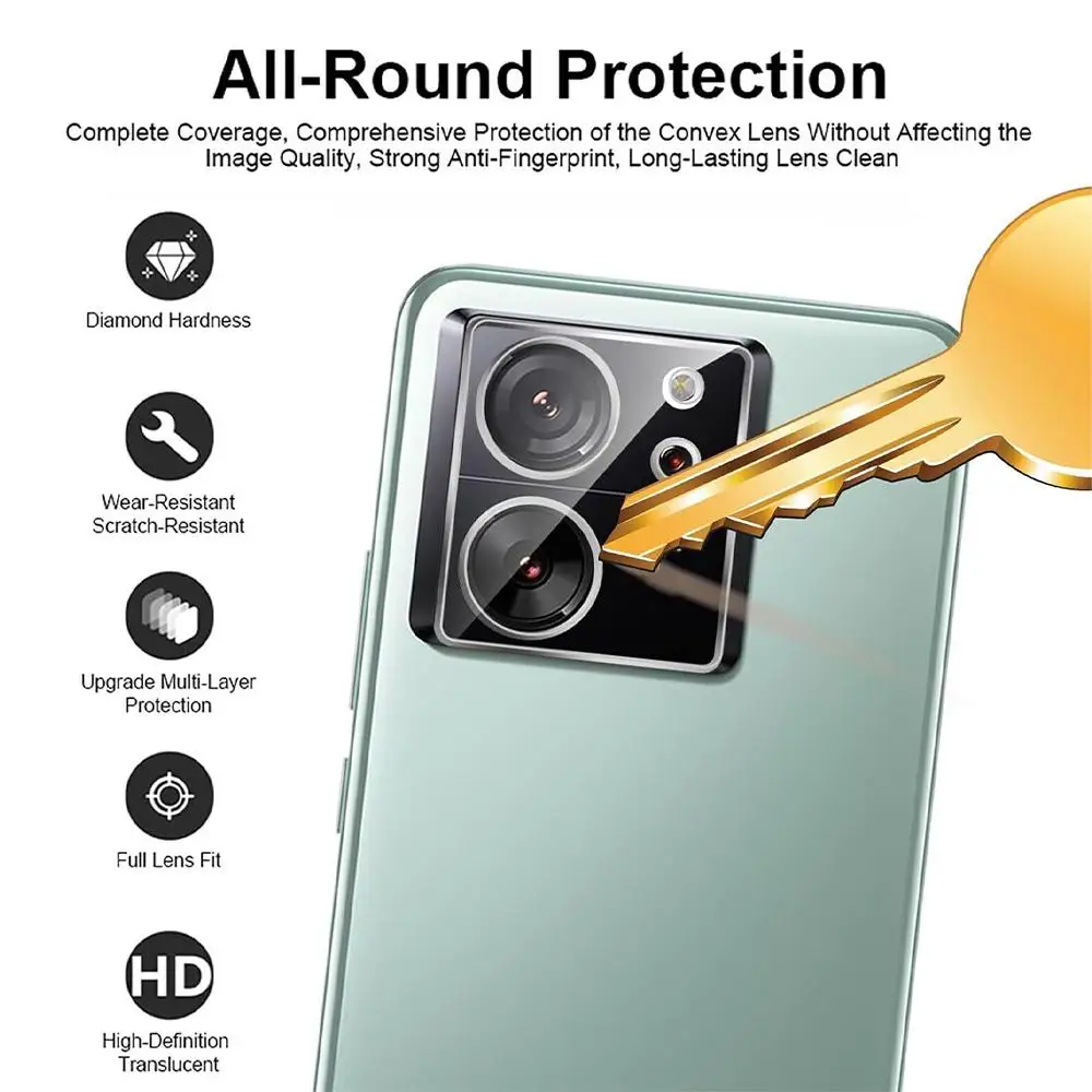1pcs Clear Camera Lens Protector Film Camera Tempered Glass For 13t/13t Pro 5g Glass Lens Film Dust-proof Anti-fall R5l4