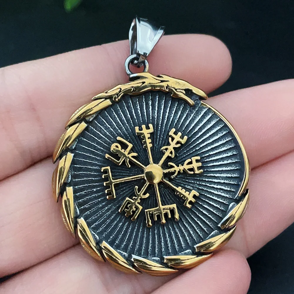 Vintage Vikings Tree of Life Necklace Men Various Nordic Amulet Celtic Stainless Steel Pendant Necklace Charm Jewelry Wholesale
