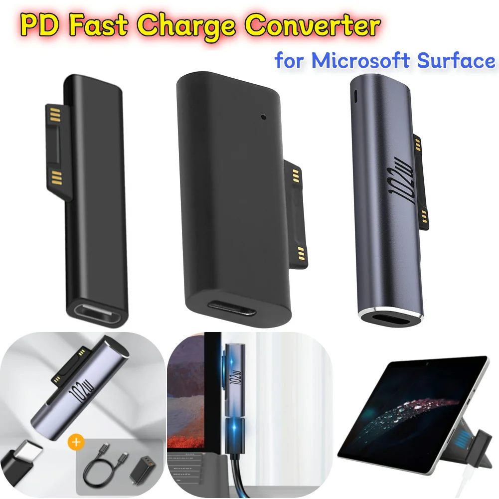 شاحن USB-C بقدرة 65 واط و102 واط لجهاز Microsoft Surface بسرعة شحن PD – تقييم شامل ونصائح عملية