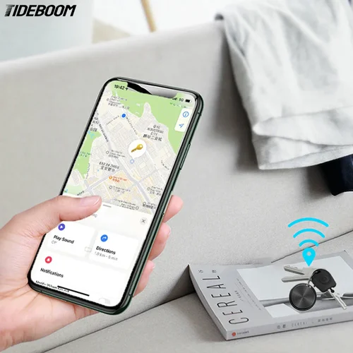 Imagen 2 del producto Nuevo rastreador Mini GPS de coche con Bluetooth para llaves Android, buscador de bolsas con Google Find My Device, localizador de llaves con aplicación