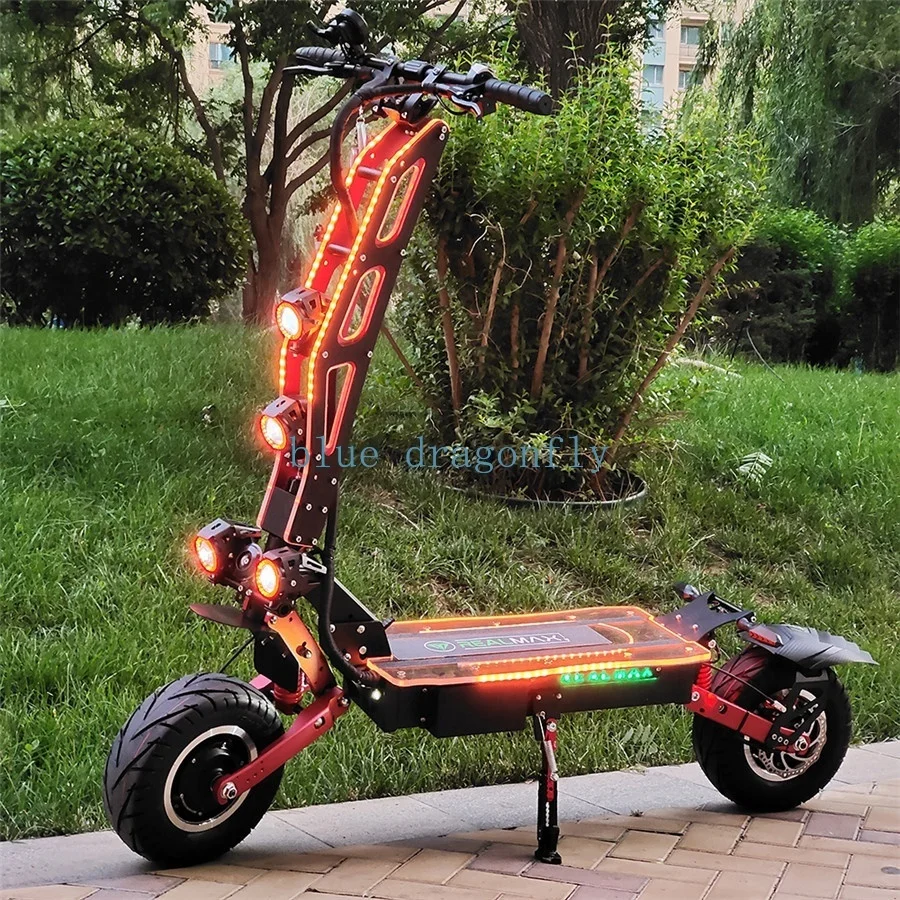 REALMAXS ST-13 2023 Hot Selling 8000W High Speed 100Km Two Wheels Kick Scooter Electric Scooters With Factory Price