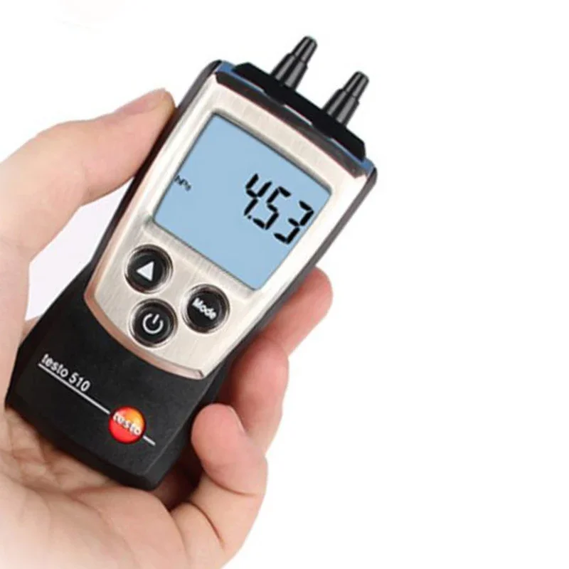 Range 0 to 100 hPa Temperature Compensation Manometer Testo 510 Digital Auto-Ranging Differiental Pressure Meter testo 510