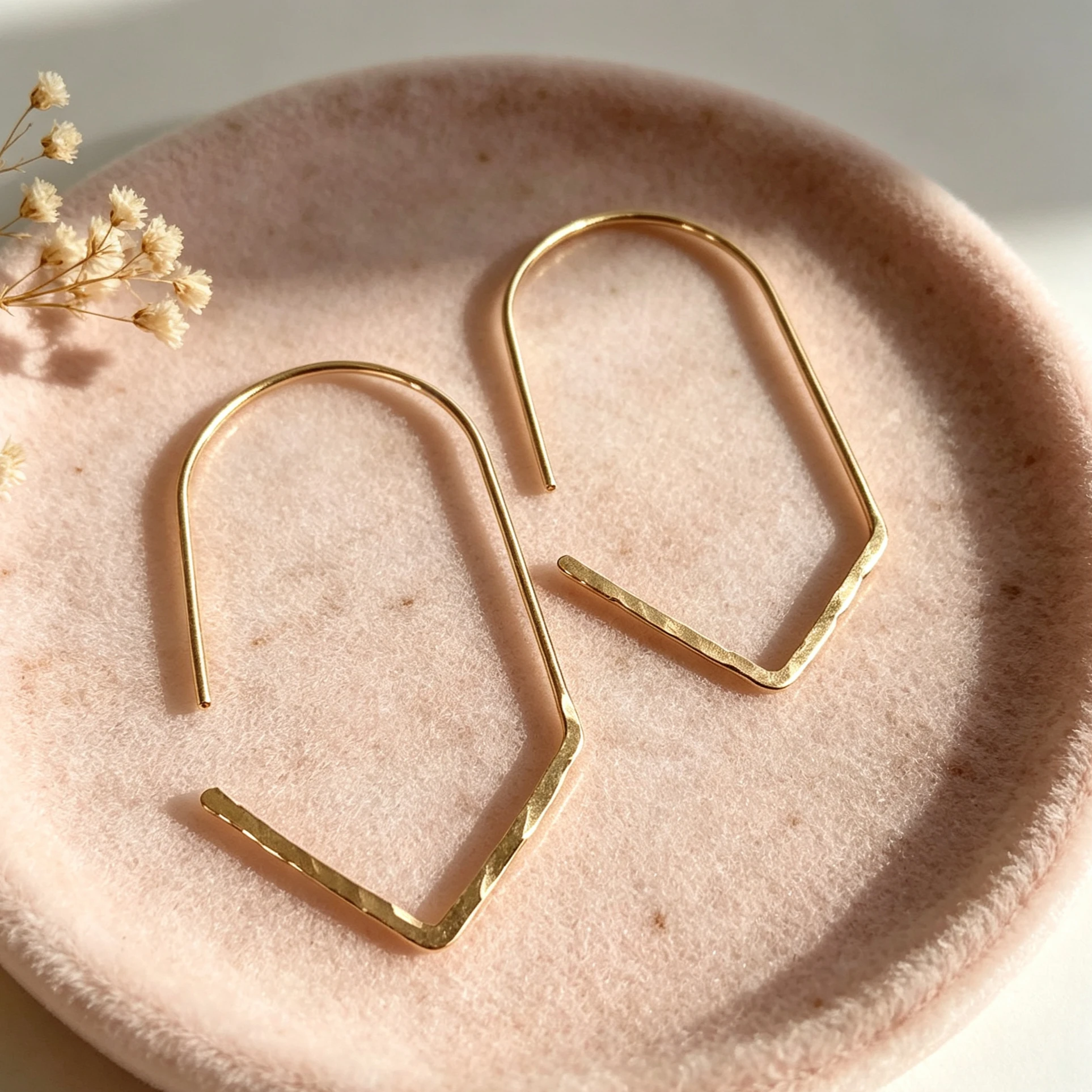 14K Gold Filled/Silver Chevron threader Earrings Handmade simple Earrings Minimalist Personalized Silver Jewelry Gift for Women