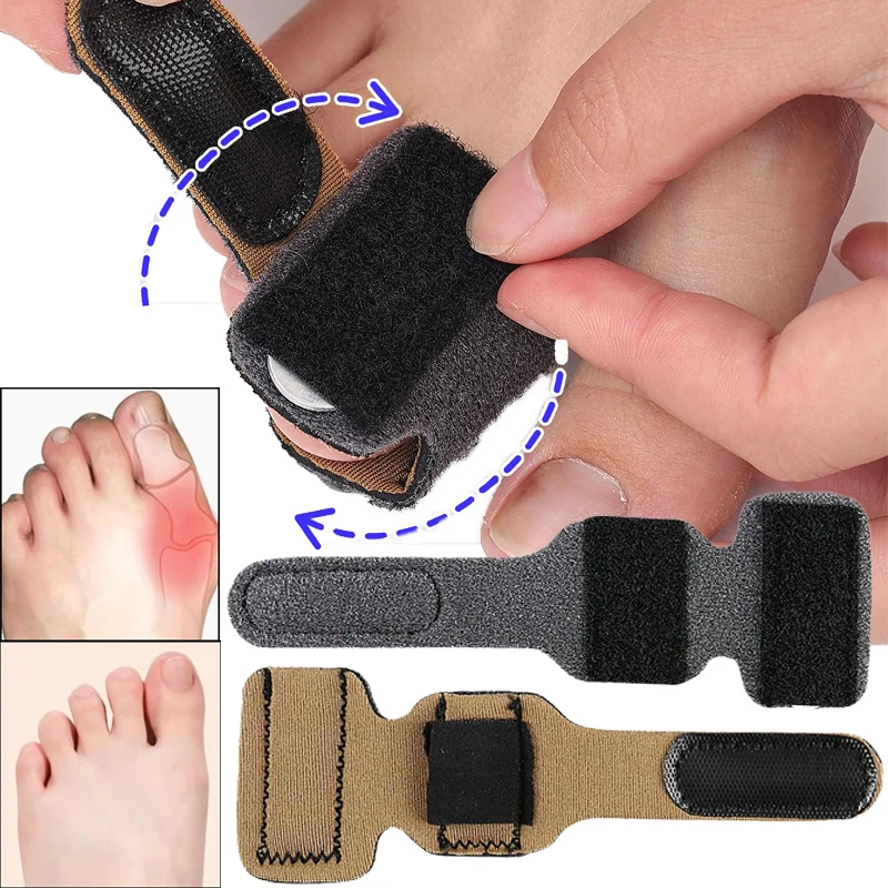 1/2Pcs Toe Finger Straightener Hammer Toe Tape Hallux Valgus Corrector Bandage Toes Separator Splint Wraps Foot Care Supplies