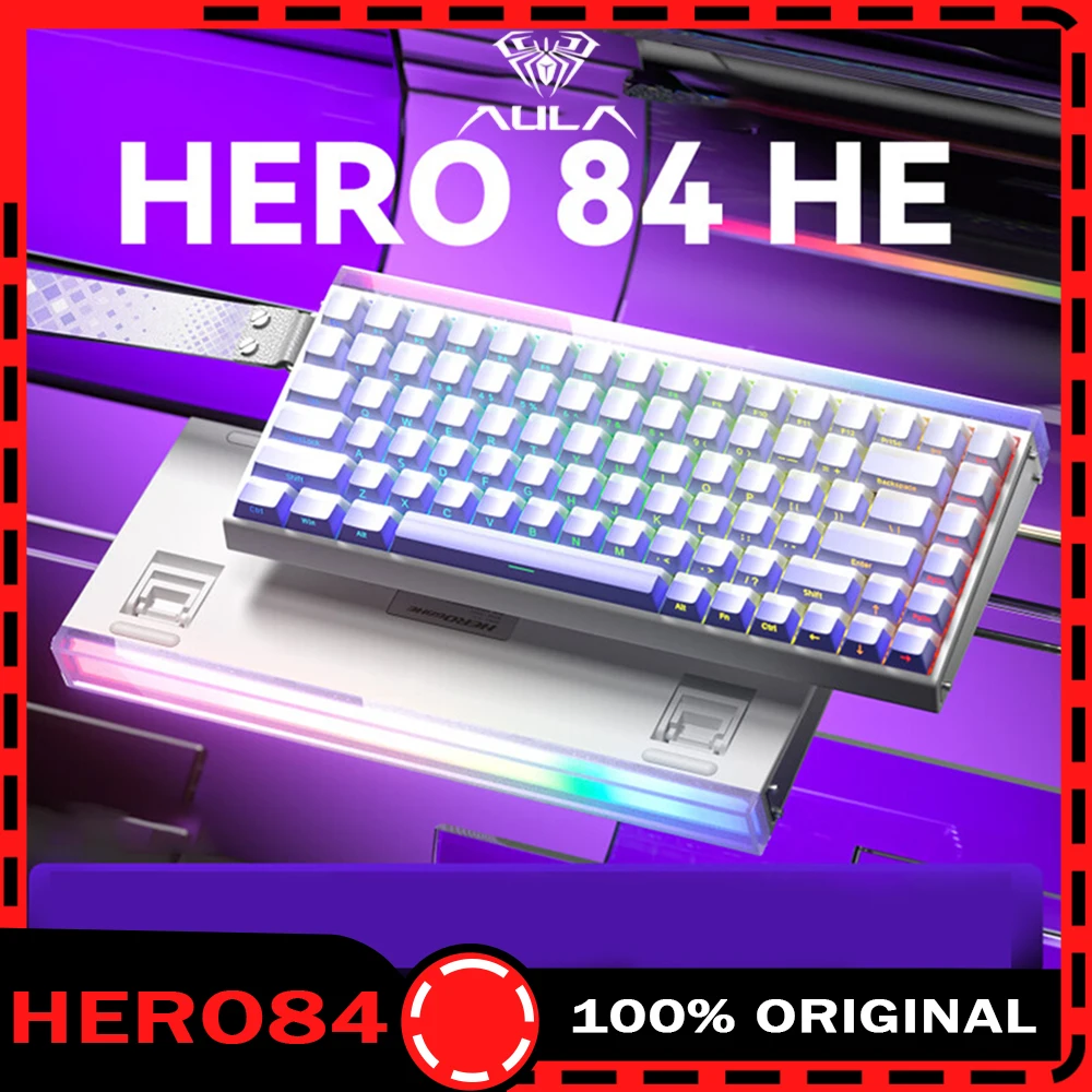 

Aula Hero84 He Magnetic Keyboard Wired Rgb Hot Swap Esports Gaming Mechanical Keyboard Custom Computer Accessories For Gamer