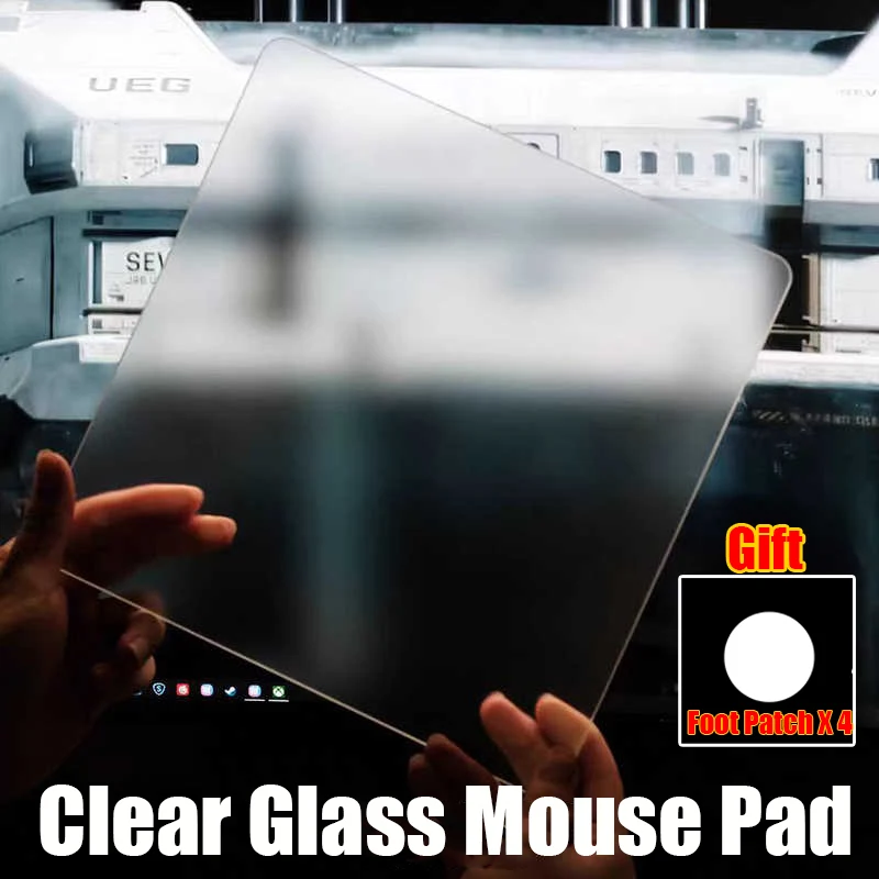 

Игровой коврик из фотоэлектрического стекла, гладкий, из закаленного стекла, для FPS-игр, увеличенный, из закаленного стекла, для офисного стола, настраиваемые игровые аксессуары