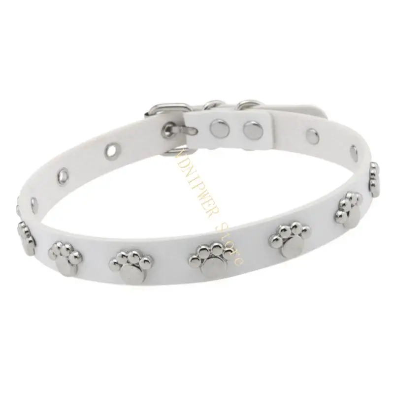 ناعم Pu Paws Print Print Twiber المجوهرات لدور لعب الأدوار حدث D08E