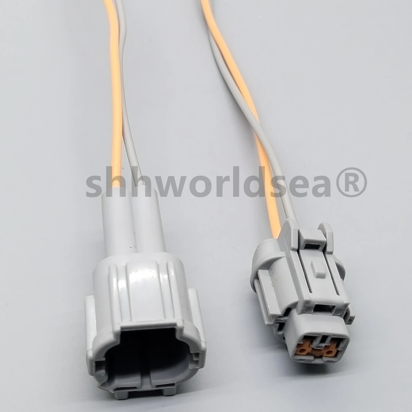 shhworldsea  2 Pin  2.2mm Auto for Nissan Fog Lights Black Wiring Plug Car Electric Female Male Connector 6185-0867 6188-0554