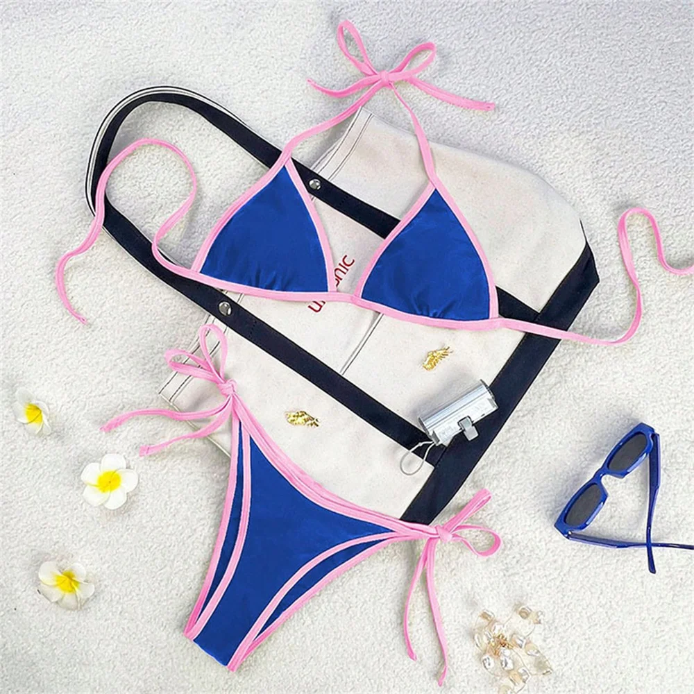blue pink