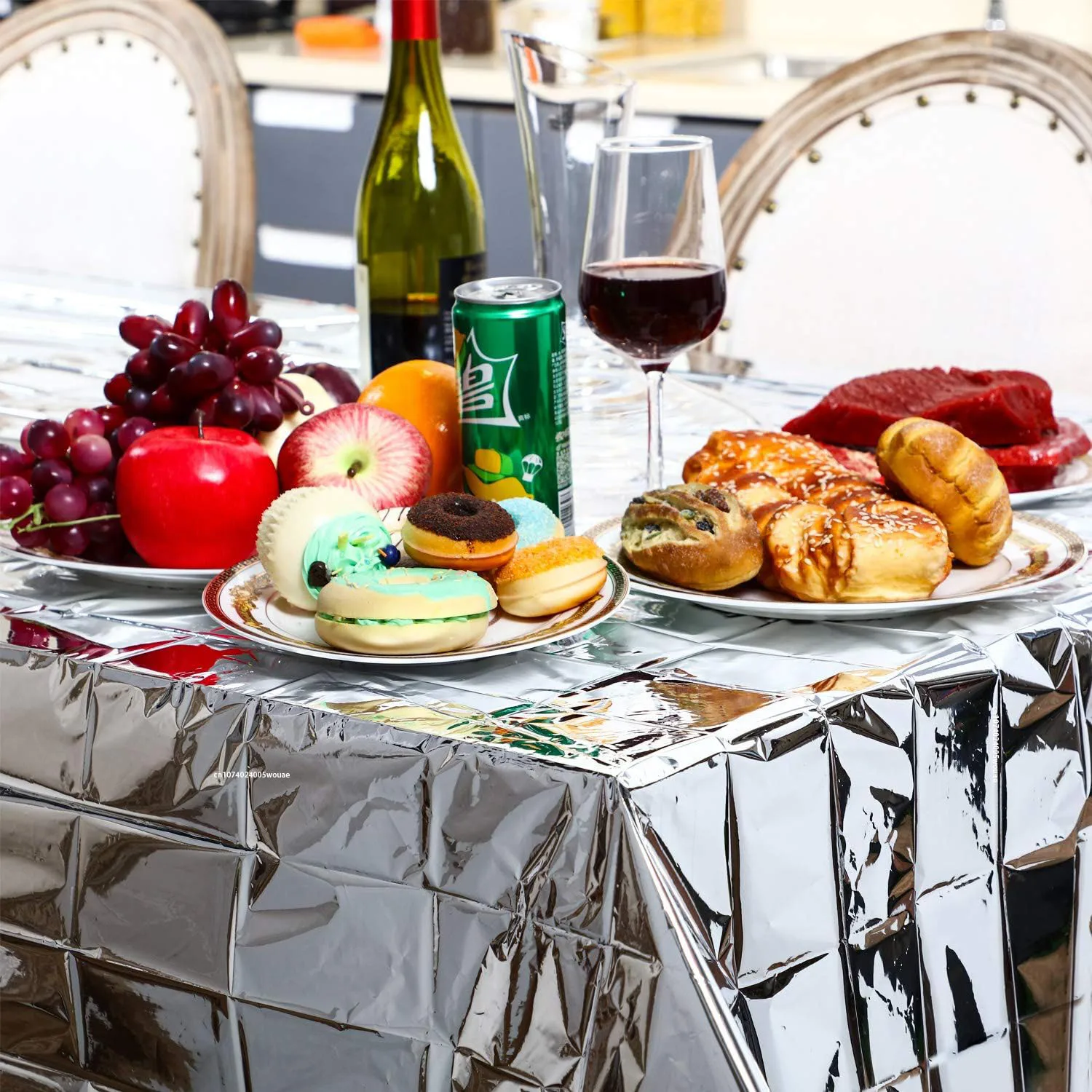 5pcs Emergency Blankets High Silver Reflective Foil Sheet Heat Foil Protection Rescue Blankets Camping Blanket Hiking Blankets