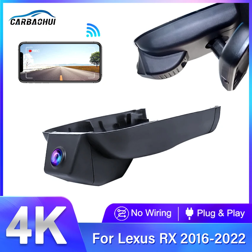 

Hidden Dash Cam For Lexus ES ES200 ES250 ES260 ES300H 2015 To 2017 Plug and play 4K Car DVR Wifi Video Recorder,Car Accessories