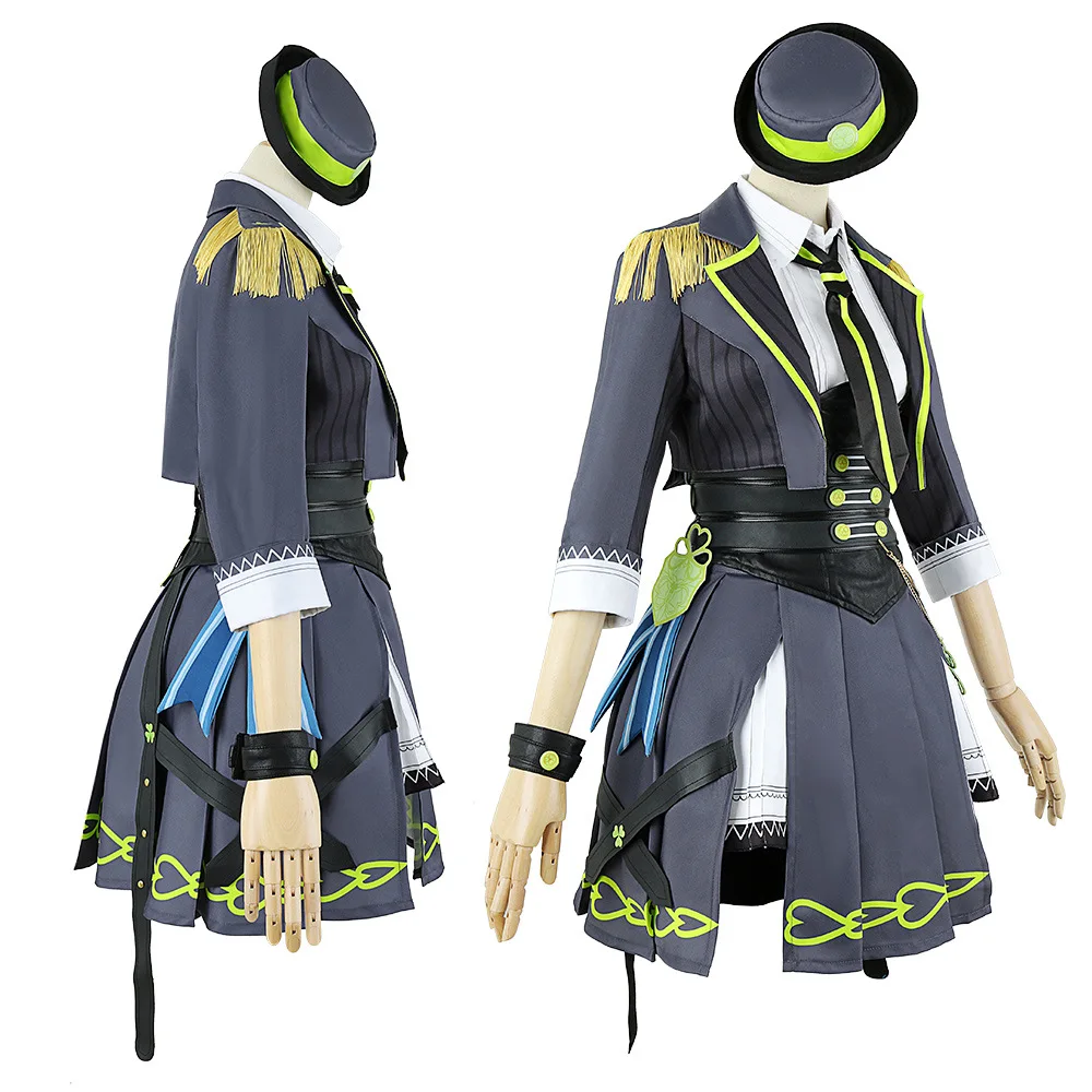 Kiritani Haruka Cosplay Costume para Mulheres, Project Sekai, Palco Colorido, Vestido de Dança Bonito, Uniformes de Festa de Halloween