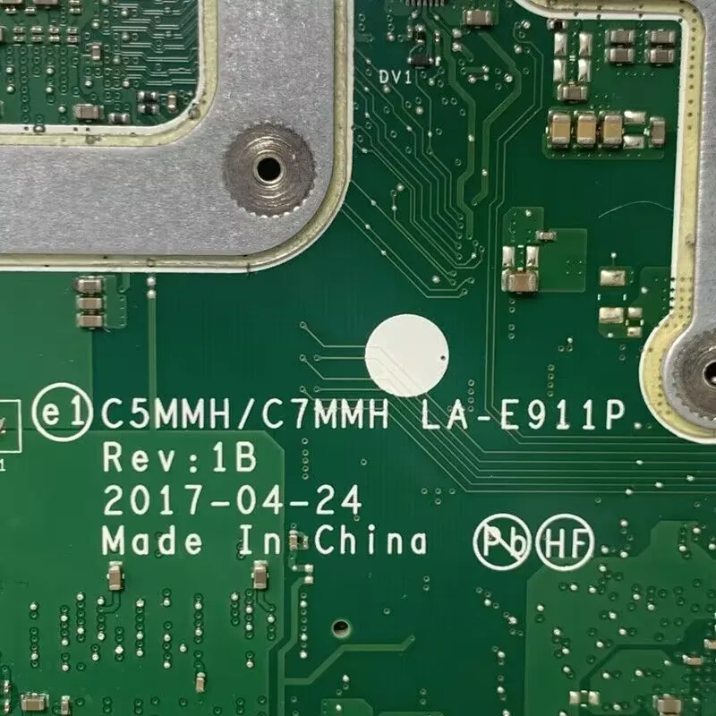 Dla Acer AN515-51 A715-71 C5MMH/C7MMH LA-E911P W/SR32S I5-7300HQ CPU NBQ2Q11006 Laptop płyta główna N17P-G0-A1 GTX1050 100% testowane