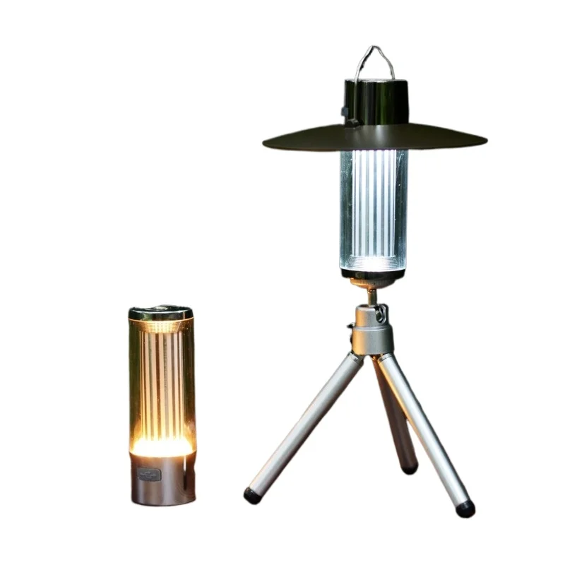 LED Rechargeable Camping Lantern- Multi-Function Tent Light with Flashlight Mode for Outdoor Hiking