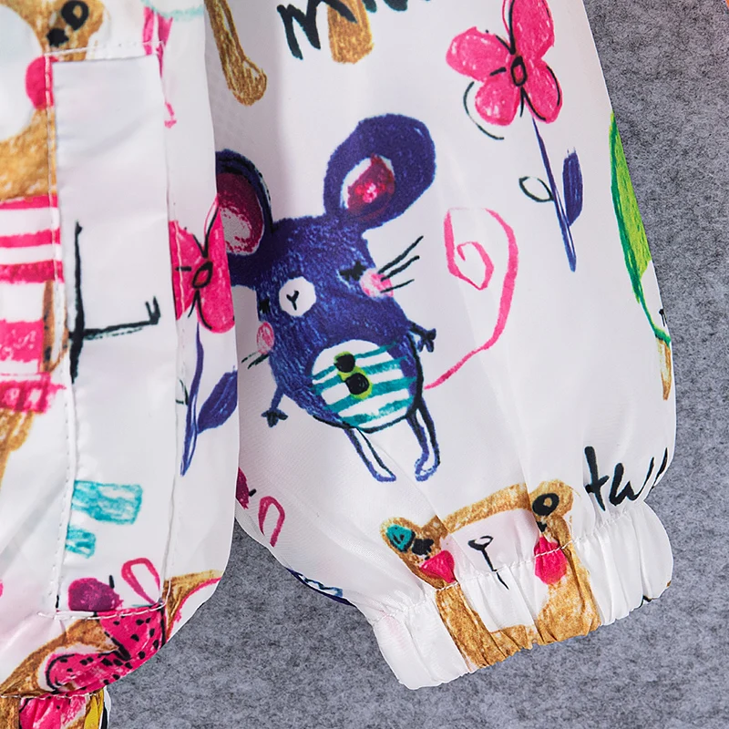New Color Cartoon Graffiti Baby Boy Jacket For Spring And Autumn, Windproof And Warm Children\'S Clothing (9 Months -4 Years Old)