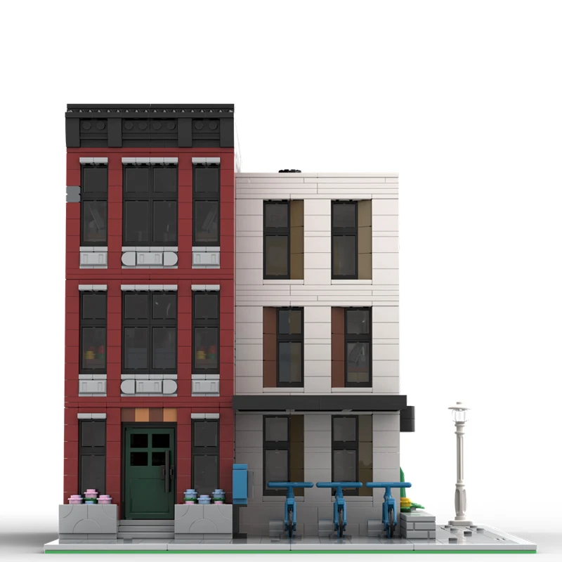 Nuevo 2084 Uds. Venta caliente de ciudad Street View Moc librería Modular cuartel general modelo DIY ideas creativas juguete para niños bloques de regalo de cumpleaños