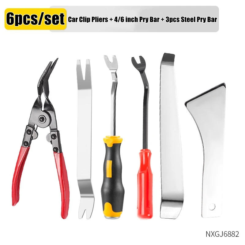 Auto Clip Pliers Car Fastener Trim Rivet Removal Pry Tool Repair Kit For Auto Door Panel,Upholstery,Dashboard,Plastic Fastener image 6