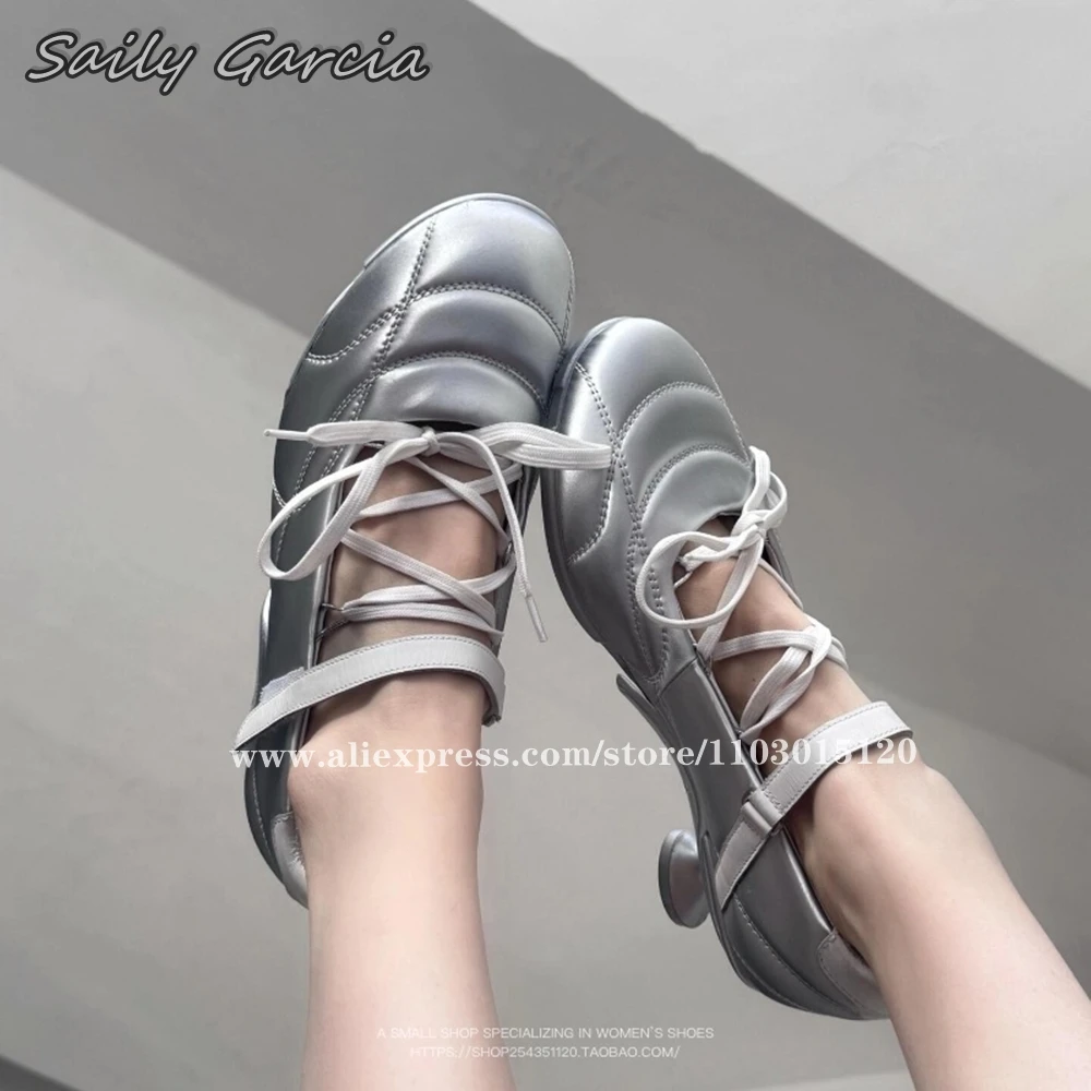 

Mary Jane Solid Hook&Loop Mid Heel Pumps 2024 Summer NEW INS Shallow Sandals Round Toe Butterfly Knot Lace Up Casual Pumps