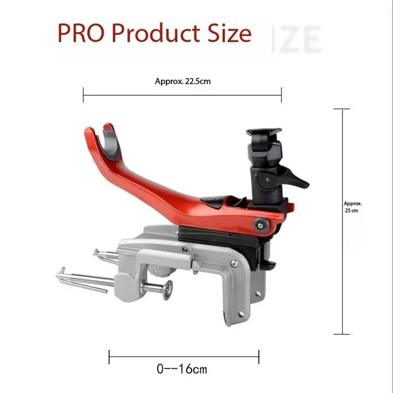 

Boat Fishing Rod Bracket Multi-angle Adjustment Metal Base Sea Fishing Pole Support Holder Ocean Fishing Tackle Rod-Support Tool