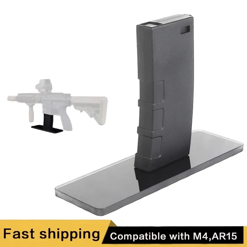Premium AR display stand (AEG), easy to install decorative ornament stand, anti-slip pad, M4 & AR15 rifle display stand