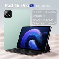 Globale Versione Pad 16 Pro Tablet  Qualcomm Snapdragon 8 Gen2  Android 14 10000mAh 16GB + 1TB 10.1 Inch Tablette Android