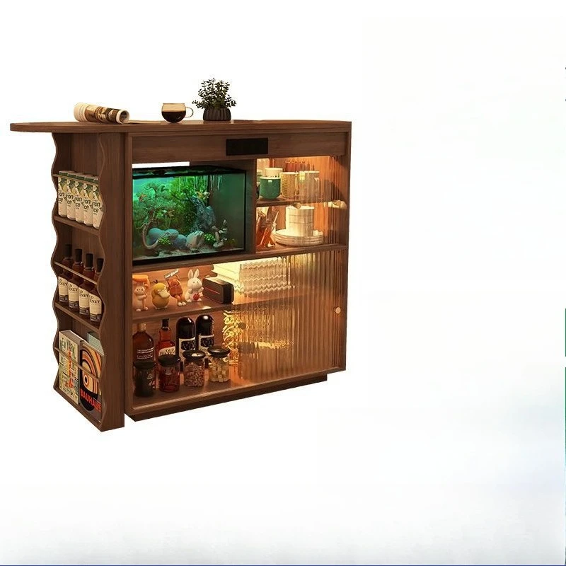 table cabinet household living room removable retractable dining side cabinet small apartment partition Japanese island